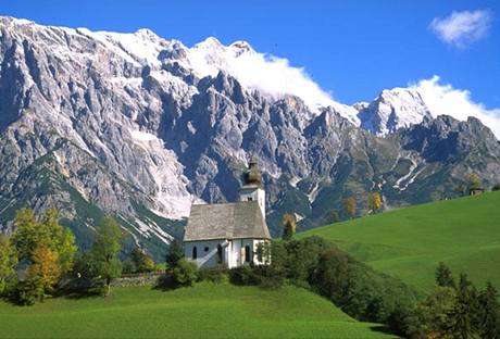 Masiv v rakouských Alpách, ze kterého se zítila eská lékaka